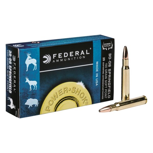Federal Power-Shok, .30-06 Springfield, SP, 150 Grain Of 1000 Rounds