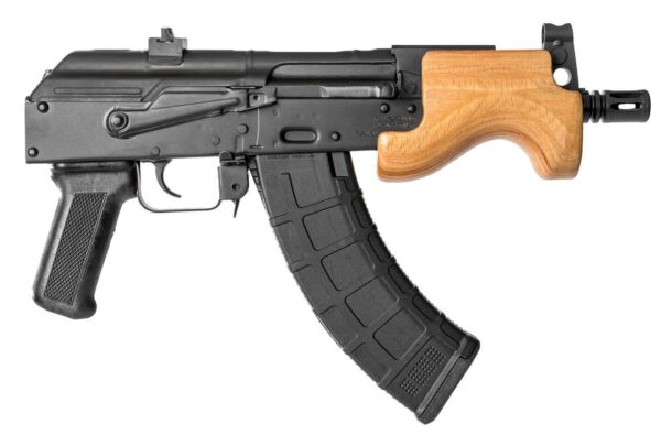 New CENTURY ARMS MICRO DRACO PISTOL (14.5″ in LENGTH) w/SB FS1913 BRACE – ONE 30-ROUND MAG – 7.62X39 – BLACK – MADE by Cugir Arms Factory in Romania (this is NOT the US variant built with 100% US Parts) 🔍